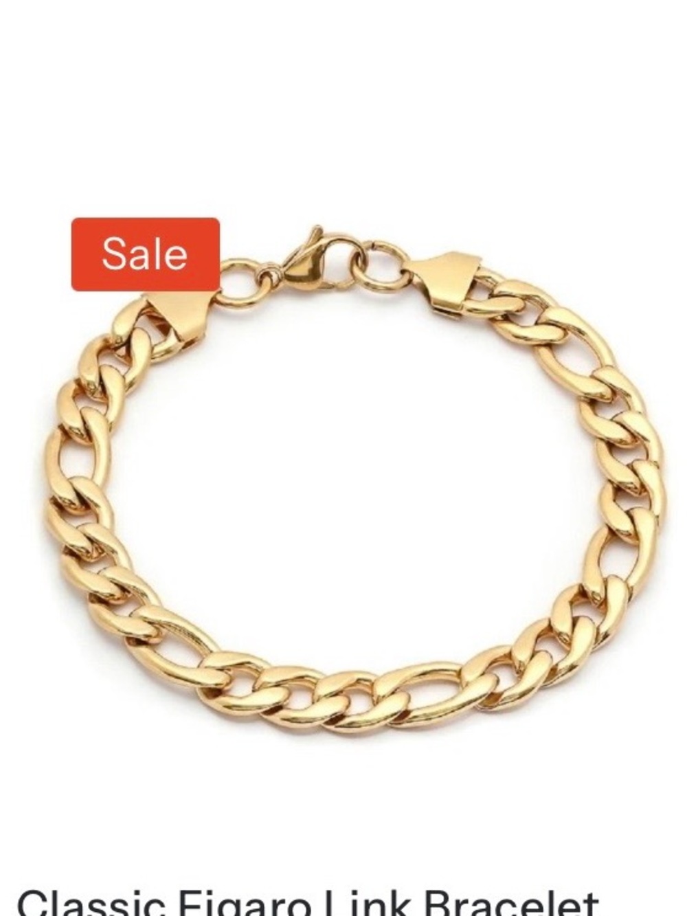 Gold Figaro Link Bracelet - Women Jewelry